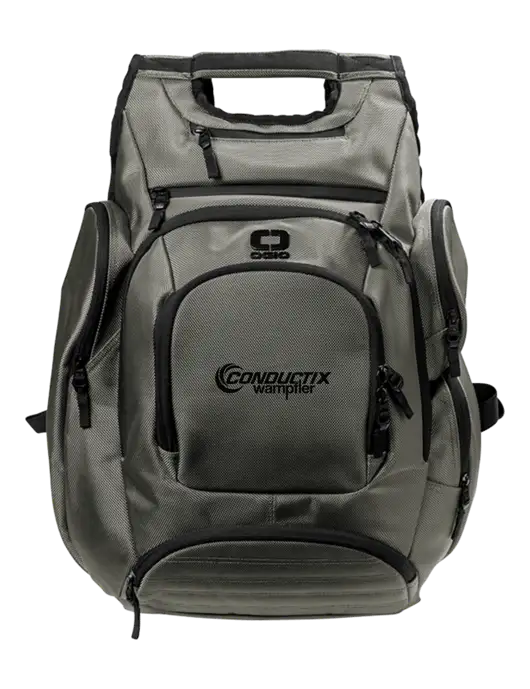 OGIO Medium Grey Metro Ballistic Laptop Backpack w/Conductix Logo
